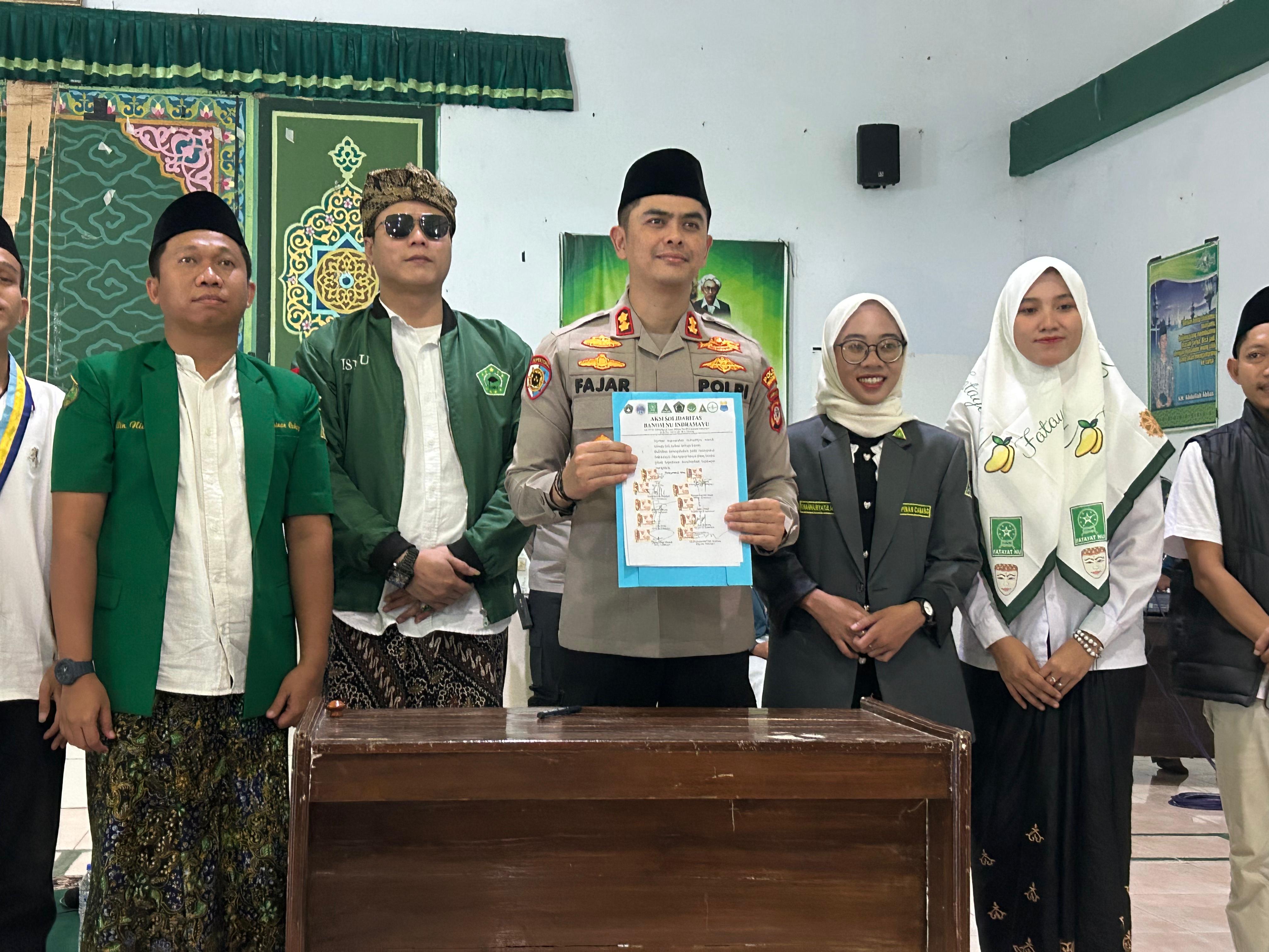 Banom NU Indramayu Tandatangani Sinergi Strategis Bersama Polres Indramayu